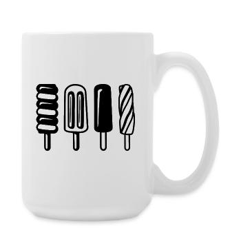 Croquis de glace d’eau - Grande tasse 440 ml - blanc - Droite