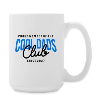 Cool Dads Club Member since 2027 Dad Gift - Large Mug 440 ml - white - Right