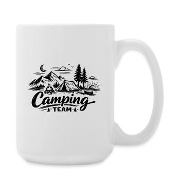 Camping Team Tent - Large Mug 440 ml - white - Right