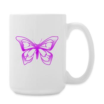 Butterfly - Large Mug 440 ml - white - Right