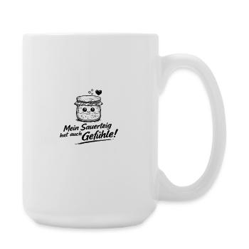 Sauerteig Gefühlsfreude - Große Tasse 440 ml - Weiß - Rechts
