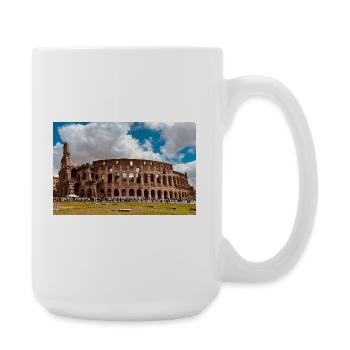 Kolosseum im Sonnenschein - Große Tasse 440 ml - Weiß - Rechts