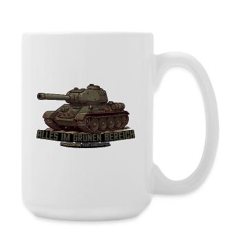 T-34 Panzer – Alles im grünen Bereich - Große Tasse 440 ml - Weiß - Rechts
