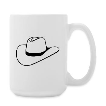 Cowboy Cowboy Hat Line Dance Gift - Large Mug 440 ml - white - Right