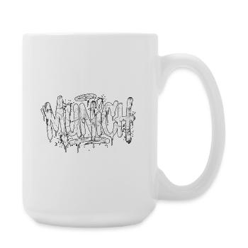 Munich Graffiti Hip_Hop - Large Mug 440 ml - white - Right