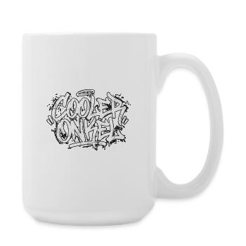 Cooler Onkel Handschrift Graffiti - Große Tasse 440 ml - Weiß - Rechts