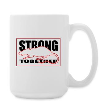 Unity Rodent Silhouette Graphic Tee Red and Black - Large Mug 440 ml - white - Right