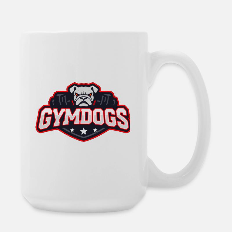 GymDogs Bulldog Force - Grande tasse 440 ml - blanc