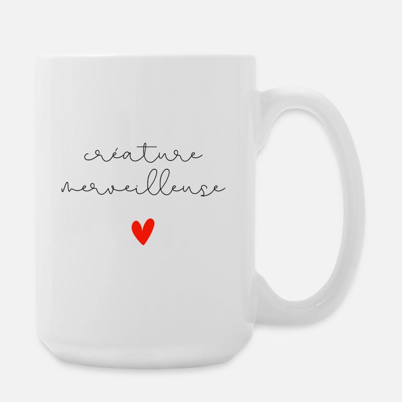 Wunderbares Geschöpf - Große Tasse 440 ml - Weiß
