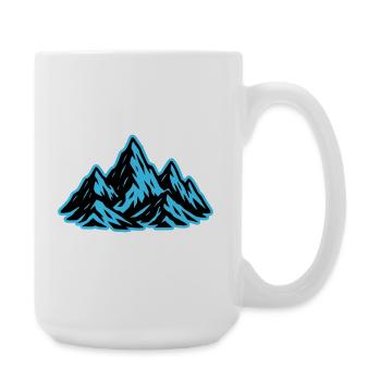 Mountains Summit Icon - Large Mug 440 ml - white - Right