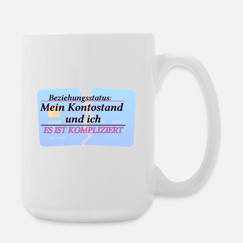 Solde de mon compte & moi – C’est compliqué - Grande tasse 440 ml - blanc
