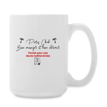 Paris_club_bien_manger_et_bien_dormir - Grande tasse 440 ml - blanc - Droite