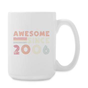 Design de la ligne Rétro Anniversary 2006 - Grande tasse 440 ml - blanc - Droite