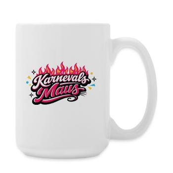 Karnevalsmaus Köln - Kölner Karneval Design - Große Tasse 440 ml - Weiß - Rechts