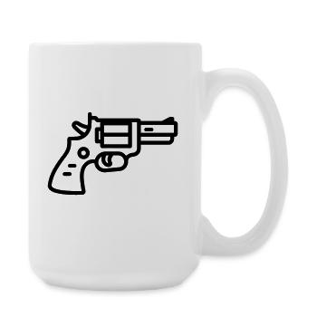 Revolver - Große Tasse 440 ml - Weiß - Rechts