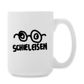 Glasses Squint Saying - Large Mug 440 ml - white - Right