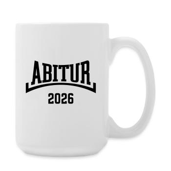 Abitur 2026 (Abiturient / Abi 26 / Konkav / B) - Große Tasse 440 ml - Weiß - Rechts