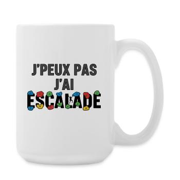 J'peux pas j'ai couleurs et formes - Grande tasse 440 ml - blanc - Droite
