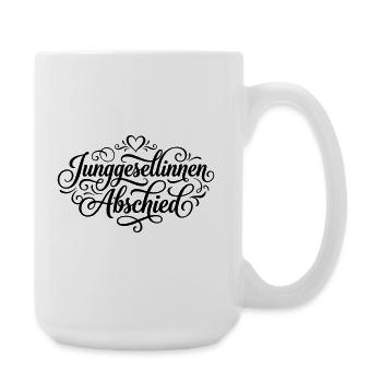 Junggesellinnenabschied Herz Jga - Große Tasse 440 ml - Weiß - Rechts