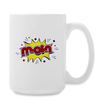 Moin - Große Tasse 440 ml - Weiß - Rechts