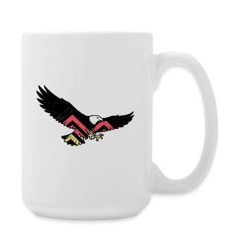 Adler Germany Fan Flag - Large Mug 440 ml - white - Right