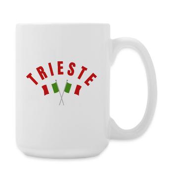 Emblème des drapeaux italiens de Trieste - Grande tasse 440 ml - blanc - Droite