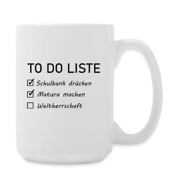 Matura Spruch  - Große Tasse 440 ml - Weiß - Rechts