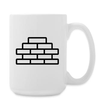 brick - Large Mug 440 ml - white - Right