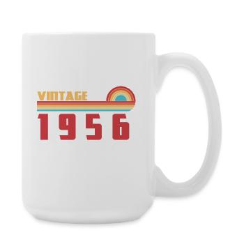 70 Jahre altes Schul-Tee Geboren 1956 - Große Tasse 440 ml - Weiß - Rechts