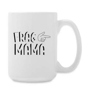 Ask Mom – Funny Family Saying Design - Large Mug 440 ml - white - Right