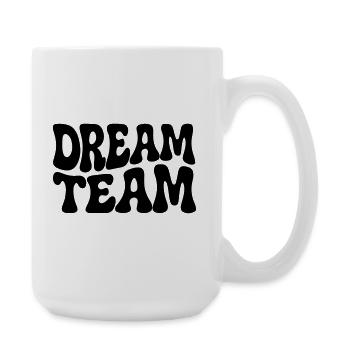 Dream Team siebziger funky groovy  - Große Tasse 440 ml - Weiß - Rechts
