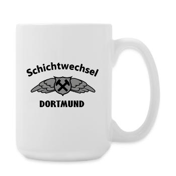 Hammerflügel Dortmund Wappen Emblem - Große Tasse 440 ml - Weiß - Rechts