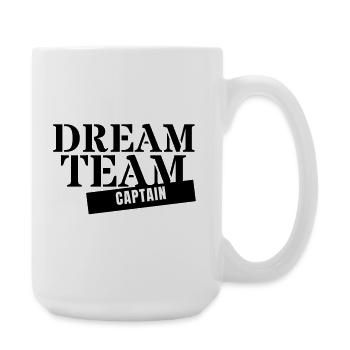 Capitaine de l’équipe de rêve - Capitaine, entraîneur, meilleur groupe - Grande tasse 440 ml - blanc - Droite