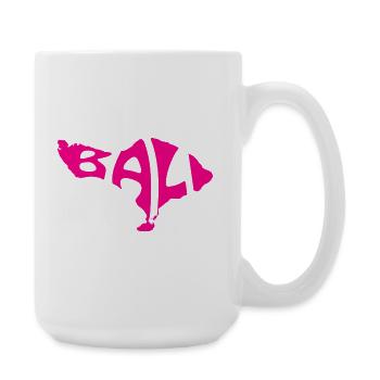 Bali Map Artistic Typography Design - Large Mug 440 ml - white - Right