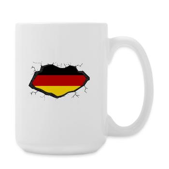 Germany Flag - Large Mug 440 ml - white - Right