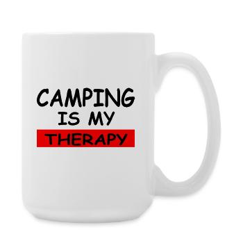 Camping - Große Tasse 440 ml - Weiß - Rechts