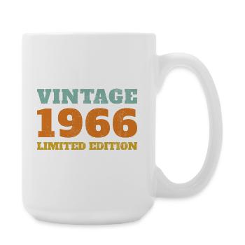 60 Ans 1966 Vintage Rétro Cadeau D'anniversaire - Grande tasse 440 ml - blanc - Droite