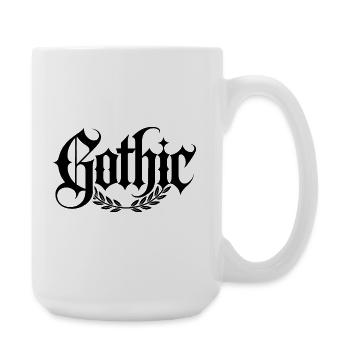 Goth Mommy - Cool Stoic Design - Große Tasse 440 ml - Weiß - Rechts