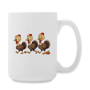 Thanksgiving Truthahn Baby - Große Tasse 440 ml - Weiß - Rechts