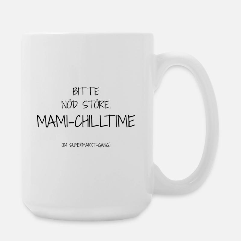 Statement-Design – Ironie trifft Alltag - Große Tasse 440 ml - Weiß