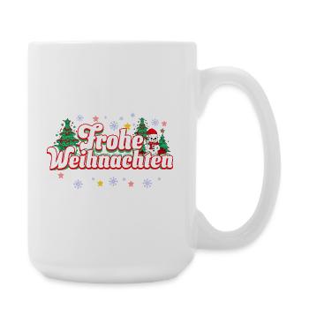 Frohe Weihnachten - Große Tasse 440 ml - Weiß - Rechts