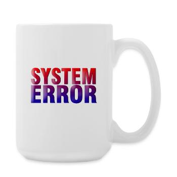 Systemfehler Gradient Typo - Große Tasse 440 ml - Weiß - Rechts