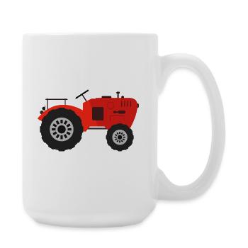 tractor - Large Mug 440 ml - white - Right
