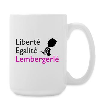 Liberté Egalité Lembergerlé - Große Tasse 440 ml - Weiß - Rechts