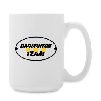 Equipe de Badminton  - Grande tasse 440 ml - blanc - Droite