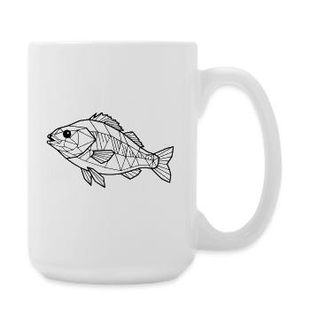 Perchoir géométrique Low Poly - Grande tasse 440 ml - blanc - Droite