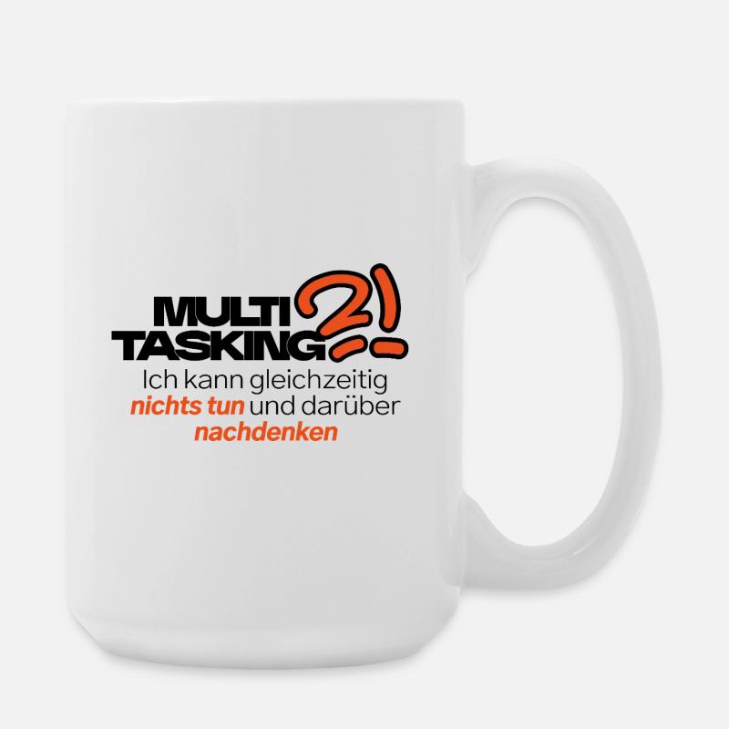 Multitask in style - Large Mug 440 ml - white