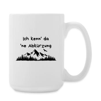Abbreviation Mountains Hiking Sayings - Large Mug 440 ml - white - Right
