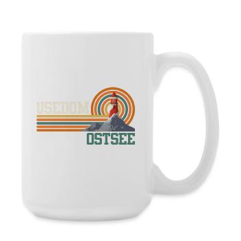 Île USEDOM MER BALTIQUE Vacances Phare Drôle - Grande tasse 440 ml - blanc - Droite