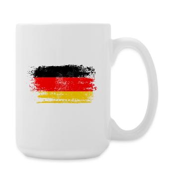 Deutschland - Adler Wappen Respekt Geschenk - Große Tasse 440 ml - Weiß - Rechts